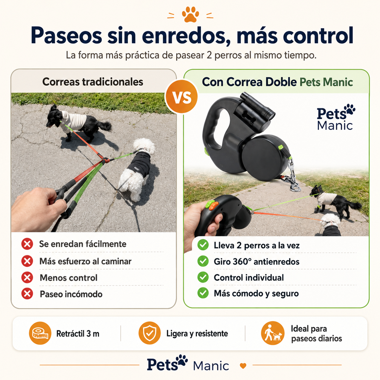 PetsManic™ Sin Estrés y Sin Enrredos